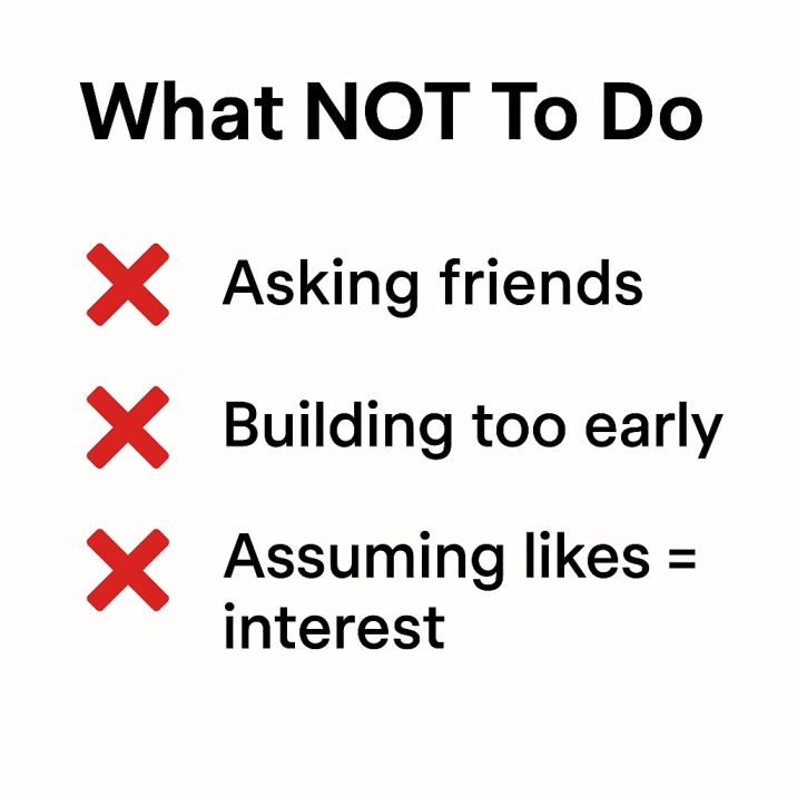 what not to do