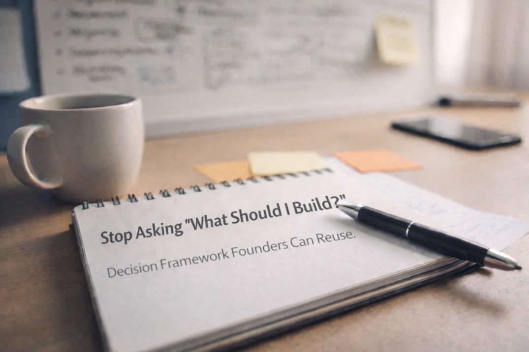 Stop Asking “What Should I Build?” Ask This Instead.