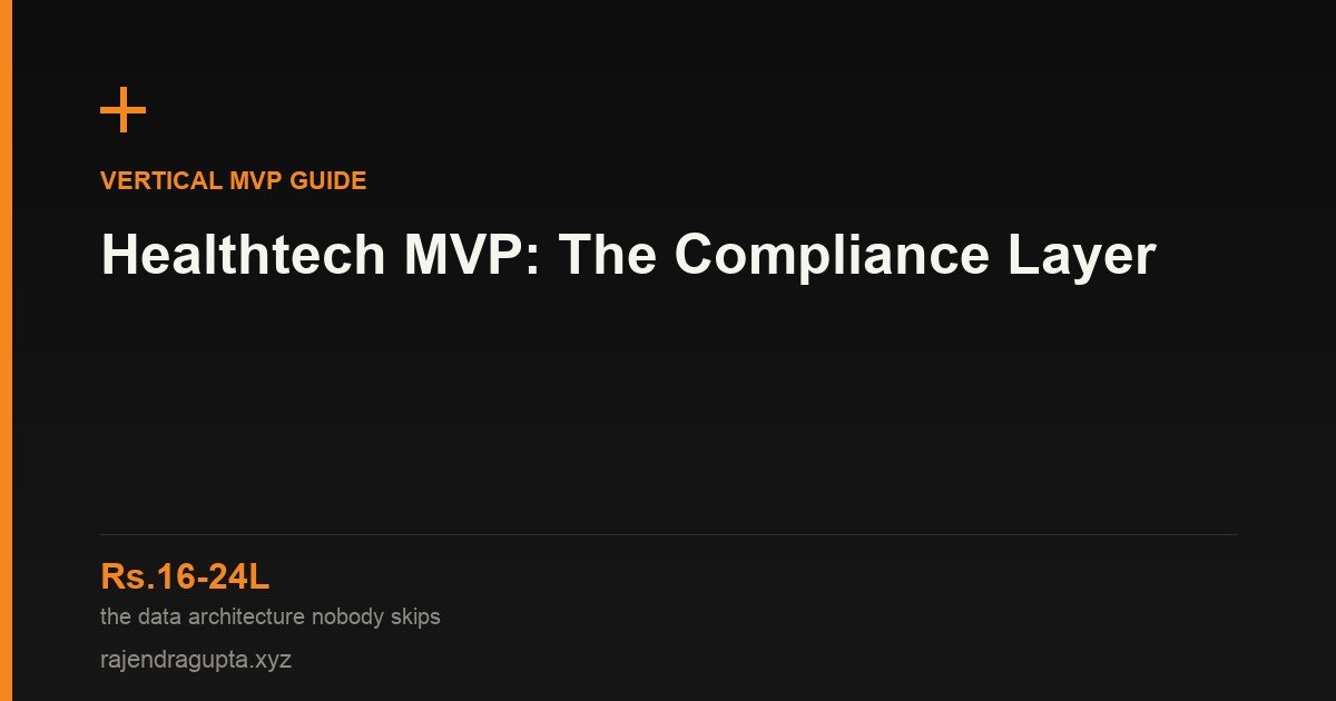 Building a Healthtech MVP in India: The Compliance Layer Founders Miss