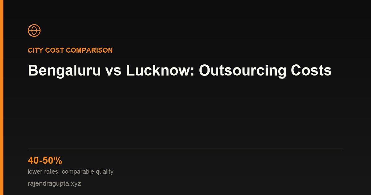 Outsourcing App Development to Bengaluru vs Lucknow: What Actually Differs